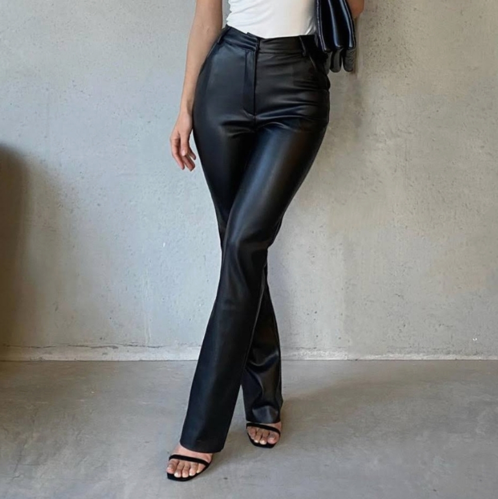 Zara Faux Leather Pencil Crop Size Small Faux Pockets